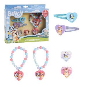 Bluey BFF Accessories |Jewelry Set 6pc Bracelets Rings Hair Clips|Stocking stuff